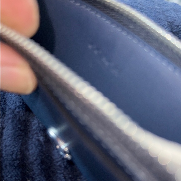 Coach Navy Leather Card Case - Picture 8 of 10